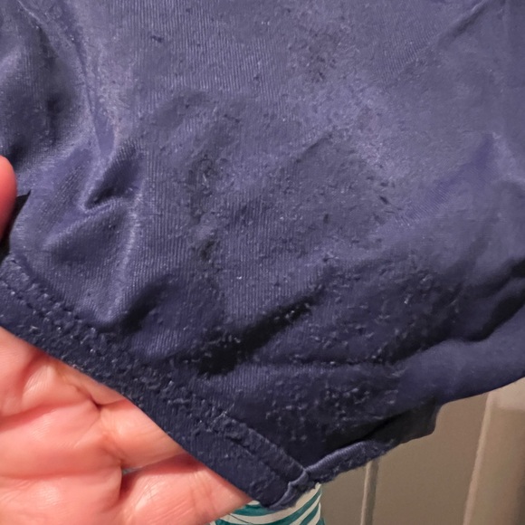 Nike turquoise Blue and White Striped Tankini Swim Set sz xl women’s - Picture 9 of 9